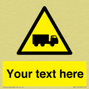 Custom Lorry Hazard Sign